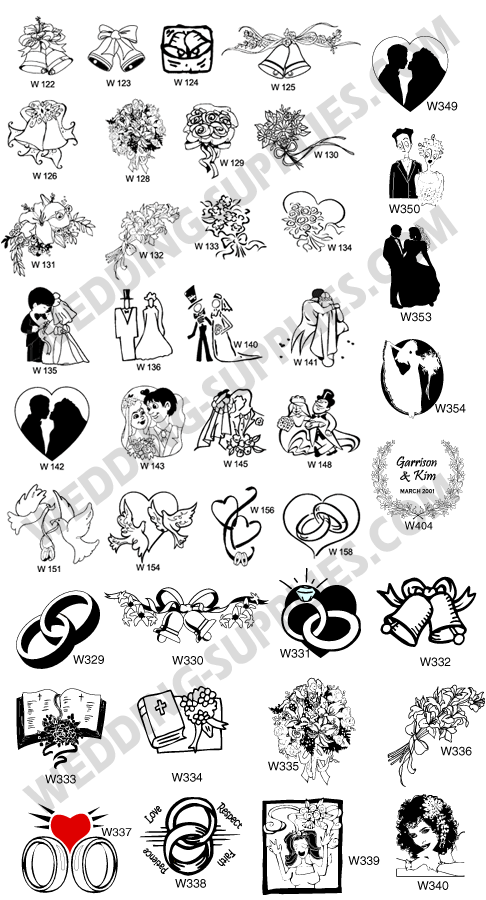 Wedding Clip Art for Glassware