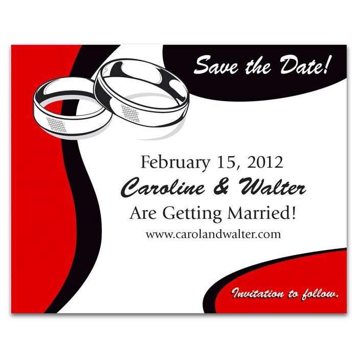 Save the Date - Wedding Rings