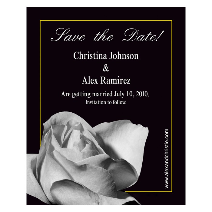 Save the Date - Rose