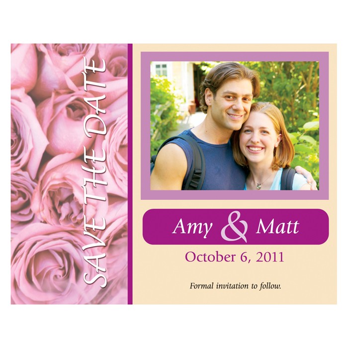 Save the Date - Couple / Roses