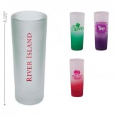 Custom Tall Frosted Colored Shot Glasses