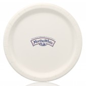 9" Coated White Paper Plates