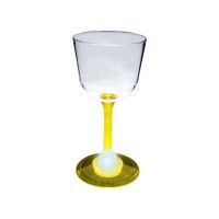 7oz Light-up Flashing Plastic Wine Glass with Custom Imprint